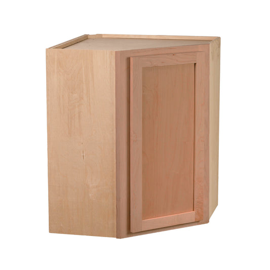 Backwoods Cabinetry RTA (Ready-to-Assemble) Raw Cherry 24"Wx30"Hx12"D Wall Corner Cabinet