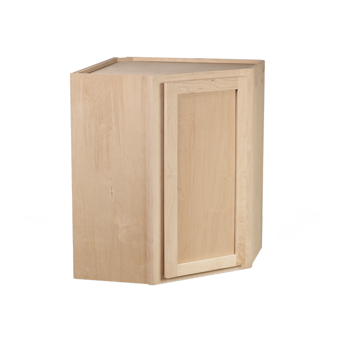 Backwoods Cabinetry RTA (Ready-to-Assemble) WDC2442 - Raw Maple 24"Wx42"Hx12"D Wall Corner Cabinet