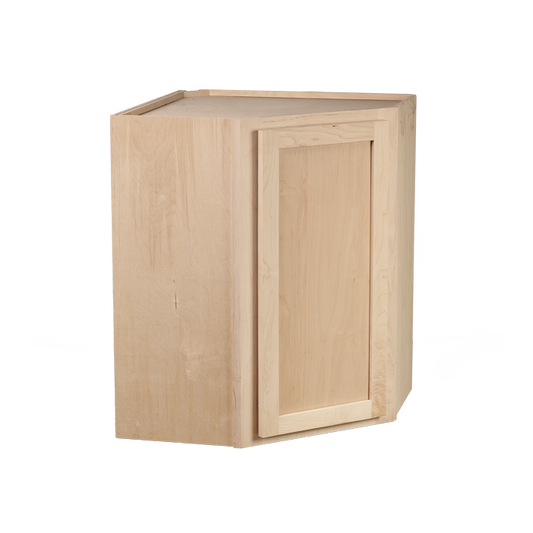 Backwoods Cabinetry RTA (Ready-to-Assemble) WDC2442 - Raw Maple 24"Wx42"Hx12"D Wall Corner Cabinet