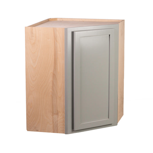 Backwoods Cabinetry RTA (Ready-to-Assemble) Magnetic Grey 24"WX30"HX12"D Wall Corner Cabinet