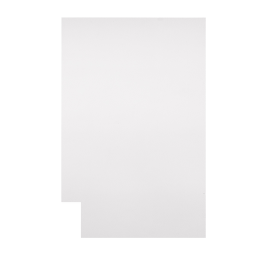 Backwoods Cabinetry RTA (Ready-to-Assemble) BSK2434.R - Pure White .25"X23.25"X34.5" End Panel - Right Side