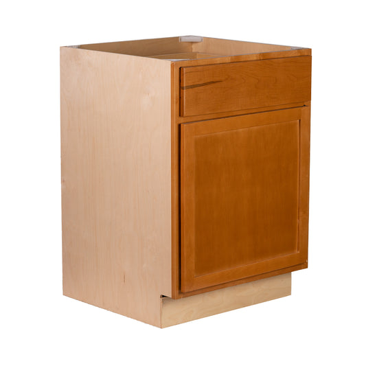 Backwoods Cabinetry RTA (Ready-to-Assemble) Provincial Stain Base Cabinet | 12"Wx34.5"Hx24"D