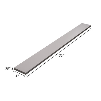 Backwoods Cabinetry RTA (Ready-to-Assemble) V572 - Magnetic Grey .75"X5"X72" Valance