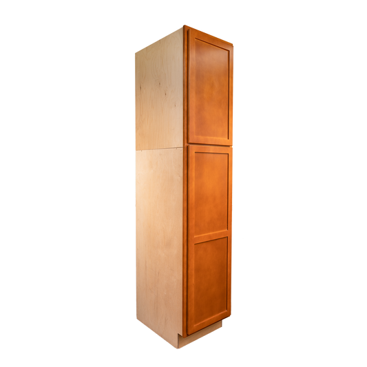 Backwoods Cabinetry RTA (Ready-to-Assemble) Provincial Stain Pantry Cabinet 18"Wx84"Hx24"D