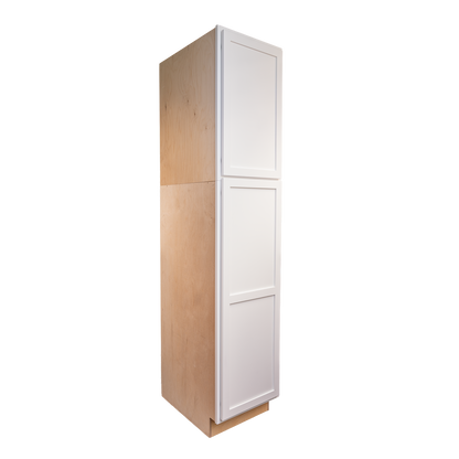 Backwoods Cabinetry RTA (Ready-to-Assemble) T1884.24.L - Pure White Pantry Cabinet 18"Wx84"Hx24"D