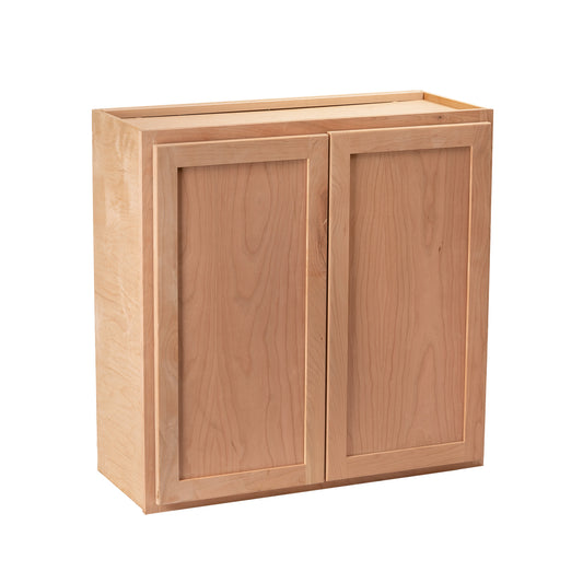 Backwoods Cabinetry RTA (Ready-to-Assemble) W3630.BUTT - Raw Cherry 36"Wx30"Hx12"D Wall Cabinet