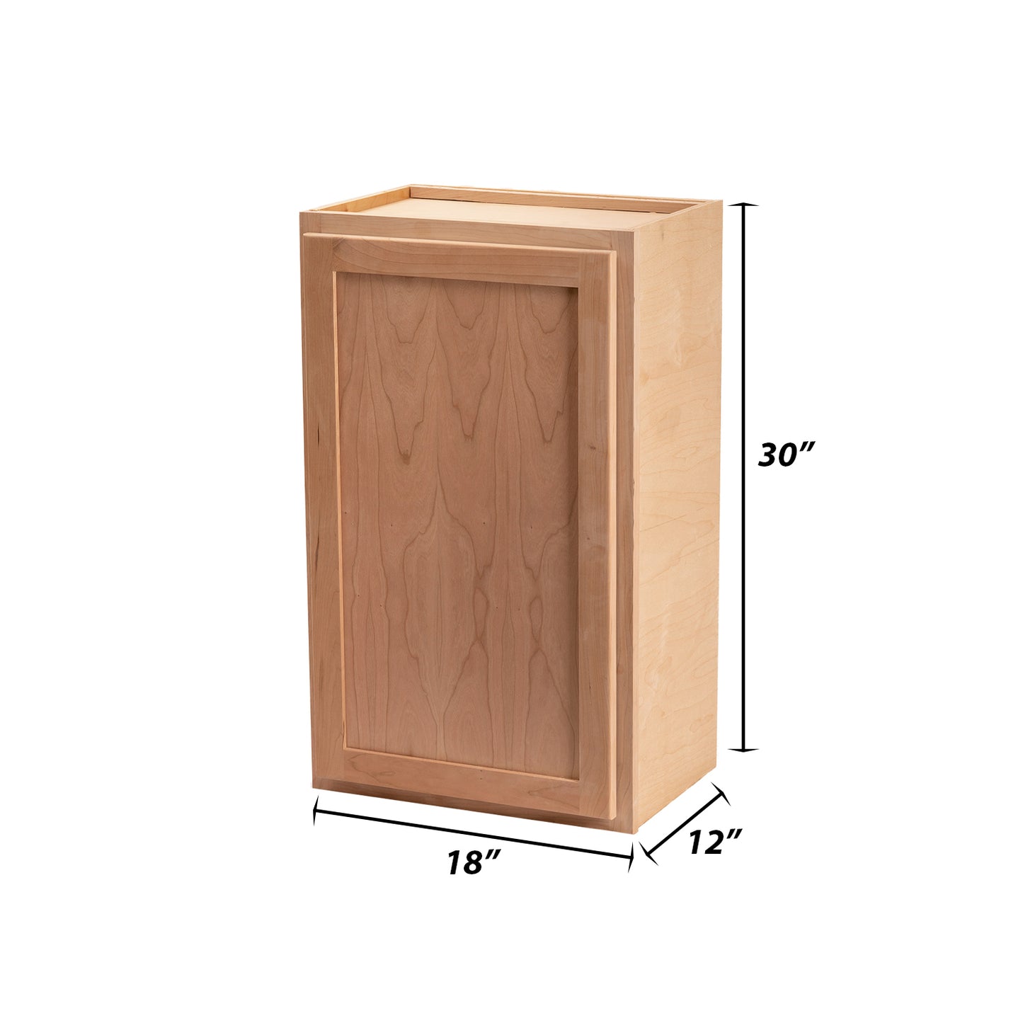 Backwoods Cabinetry RTA - Winding River Collection Raw Cherry 18"Wx30"Hx12"D Wall Cabinet