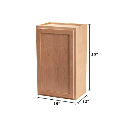 Backwoods Cabinetry RTA - Winding River Collection Raw Cherry 18"Wx30"Hx12"D Wall Cabinet