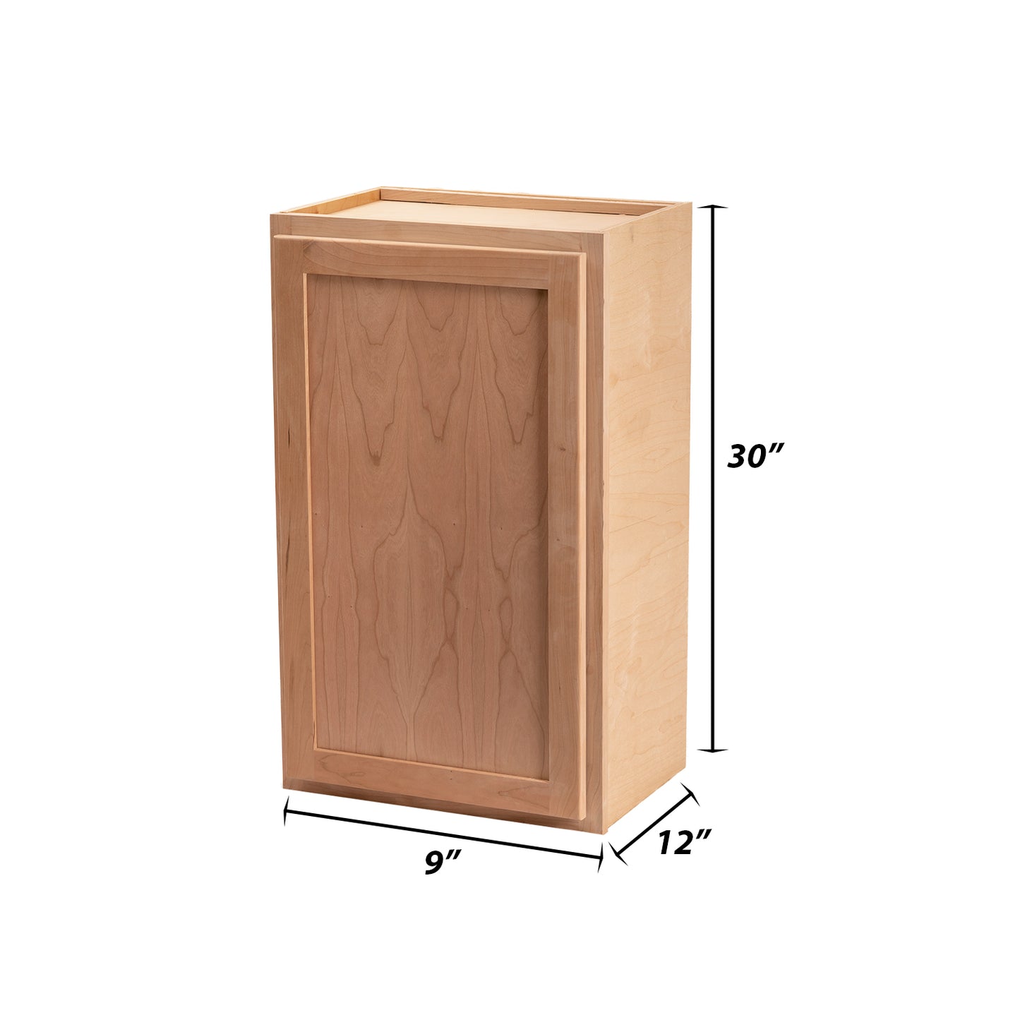 Backwoods Cabinetry RTA (Ready-to-Assemble) W930 - Raw Cherry 9"Wx30"Hx12"D Wall Cabinet