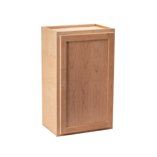 Backwoods Cabinetry RTA (Ready-to-Assemble) Raw Cherry 15"Wx30"Hx12"D Wall Cabinet