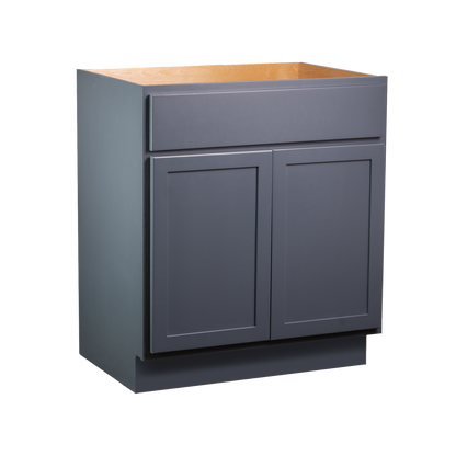 Backwoods Cabinetry RTA (Ready-to-Assemble) VSB36.34.18 - Needlepoint Navy Vanity Base Cabinet | 36"Wx34.5"Hx18"D