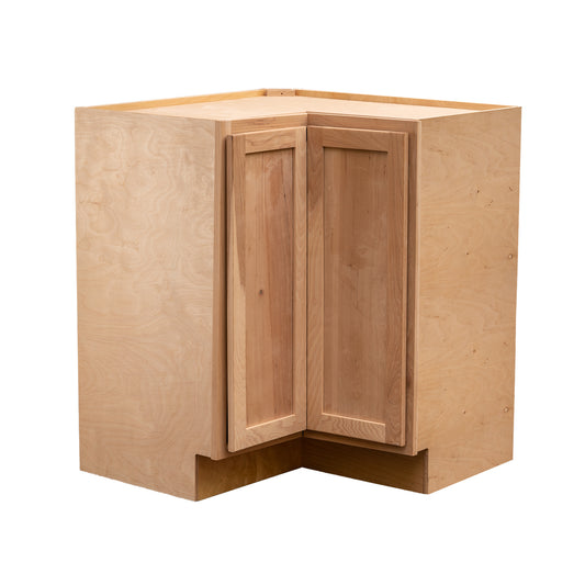 Backwoods Cabinetry RTA (Ready-to-Assemble) Raw Hickory Lazy Susan Cabinet | 18"D x 30" W x 34.5"
