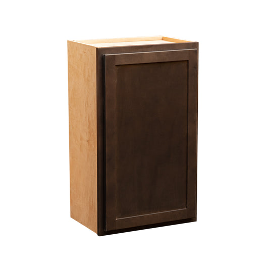 Backwoods Cabinetry RTA (Ready-to-Assemble) Espresso Stain 15"Wx30"Hx12"D Wall Cabinet
