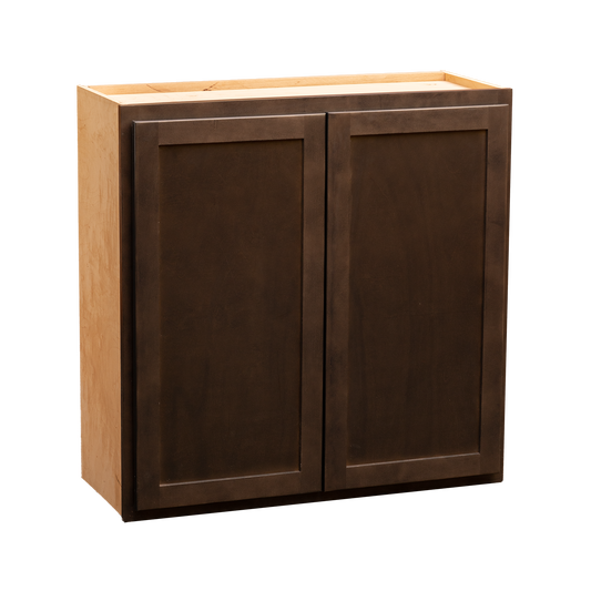 Backwoods Cabinetry RTA (Ready-to-Assemble) W3630.BUTT - Espresso Stain 36"Wx30"Hx12"D Wall Cabinet
