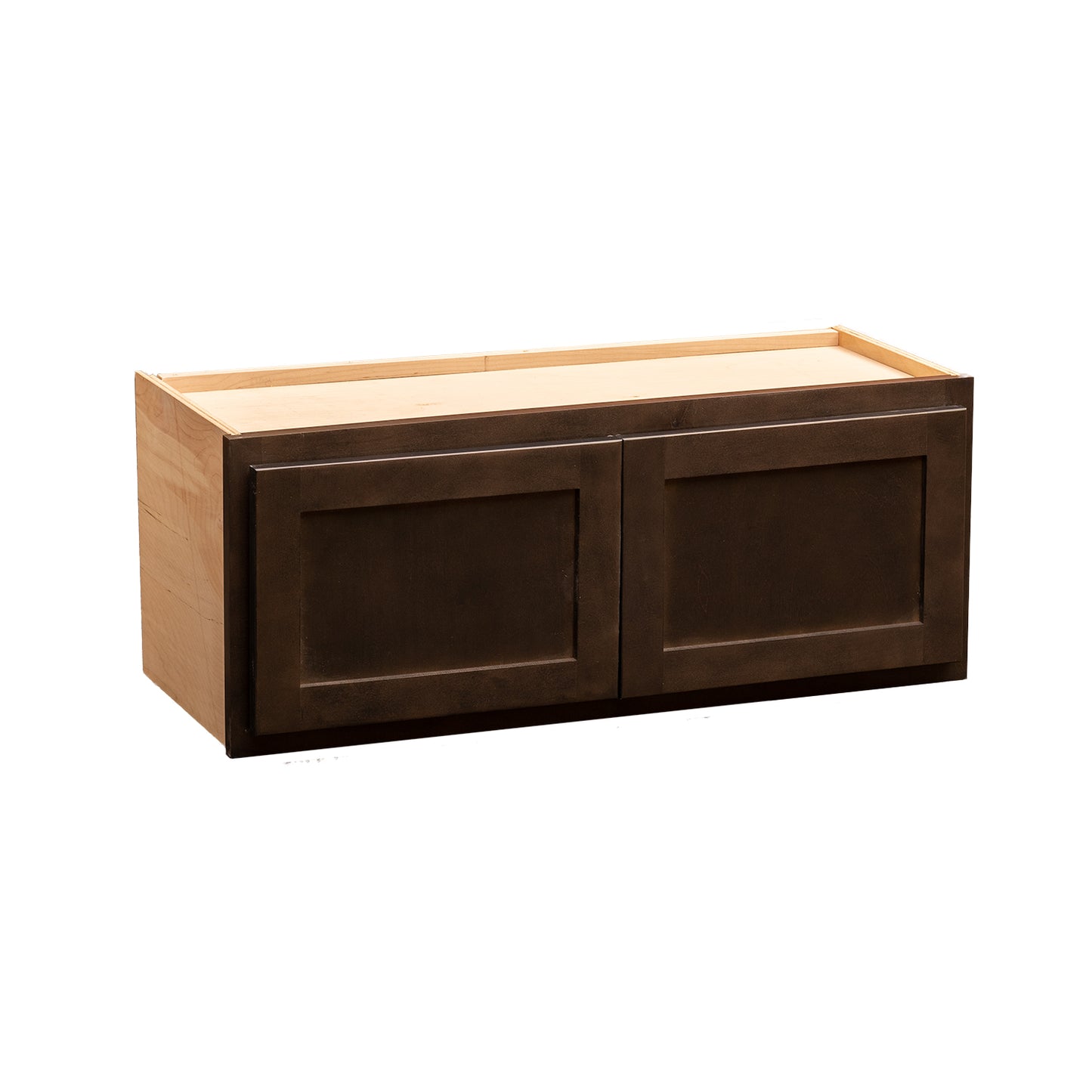 Backwoods Cabinetry RTA (Ready-to-Assemble) W3612.24.BUTT - Espresso Stain 36"Wx12"Hx24"D Wall Refrigerator