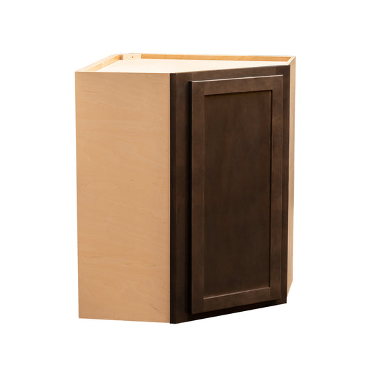 Backwoods Cabinetry RTA (Ready-to-Assemble) Espresso Stain 24"WX30"HX12"D Wall Corner Cabinet