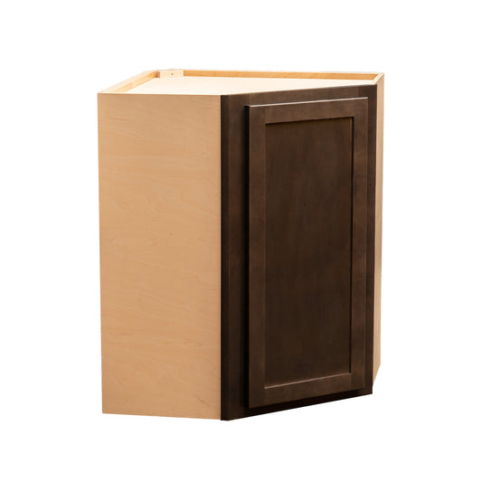 Backwoods Cabinetry RTA (Ready-to-Assemble) WDC2430 - Espresso Stain 24"WX30"HX12"D Wall Corner Cabinet