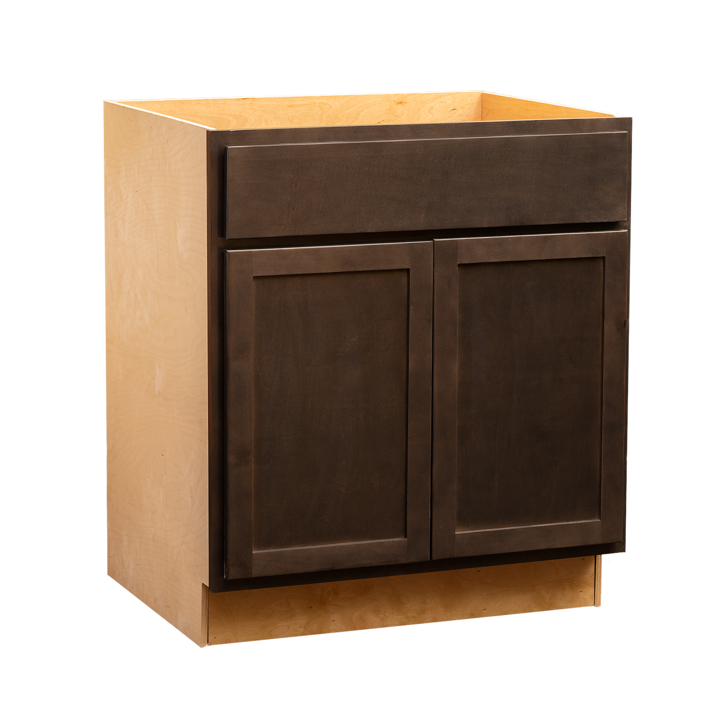Backwoods Cabinetry RTA (Ready-to-Assemble) BS36.BUTT - Espresso Stain Sink Base Cabinet | 36"Wx34.5"Hx24"D