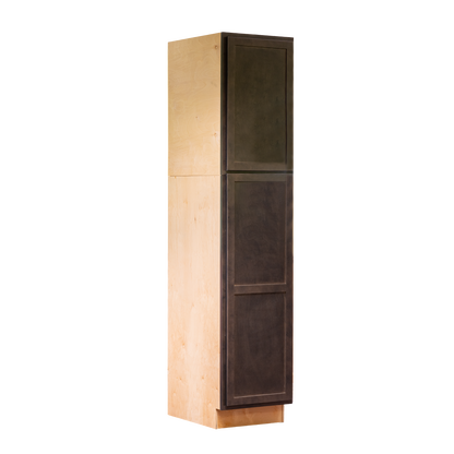 Backwoods Cabinetry RTA (Ready-to-Assemble) T2484.24.L - Espresso Stain Pantry Cabinet 24"Wx84"Hx24"D