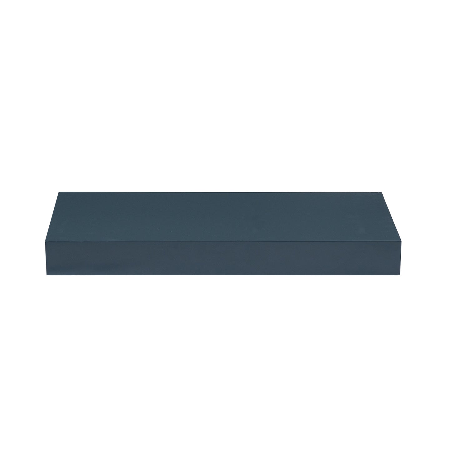 Backwoods Cabinets Floating Shelves | 2.5" Thick | Needlepoint navy, 12" D x 36" W x 2.5" H | American Made | Hardwood Bracket | Complete Shelf Unit