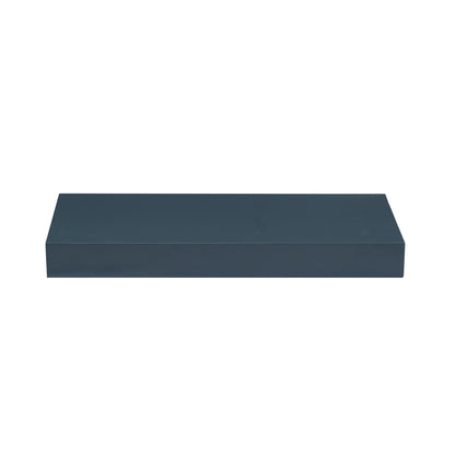 Backwoods Cabinets Floating Shelves | 2.5" Thick | Needlepoint navy, 12" D x 36" W x 2.5" H | American Made | Hardwood Bracket | Complete Shelf Unit