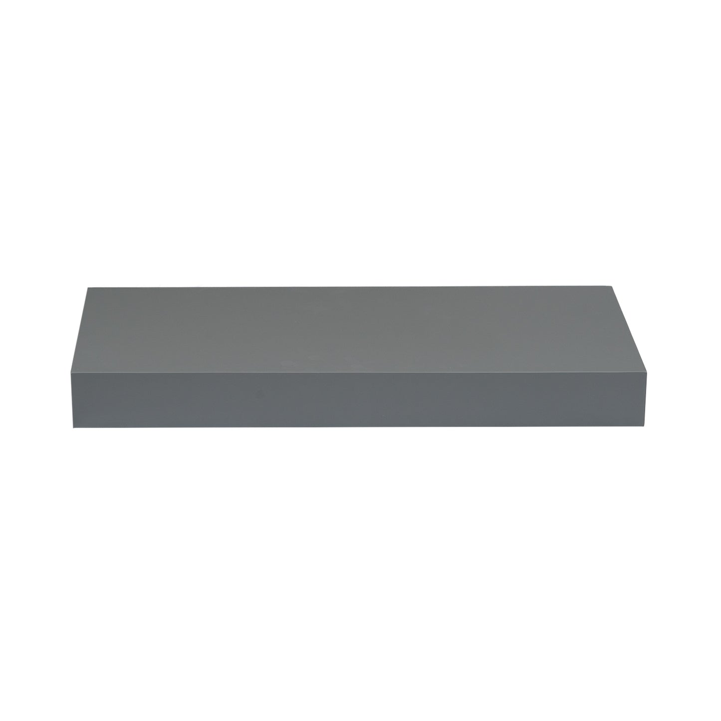 Backwoods Cabinets Floating Shelves | 2.5" Thick | Magnetic Grey, 12" D x 36" W x 2.5" H | American Made | Hardwood Bracket | Complete Shelf Unit