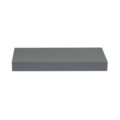 Backwoods Cabinets Floating Shelves | 2.5" Thick | Magnetic Grey, 12" D x 36" W x 2.5" H | American Made | Hardwood Bracket | Complete Shelf Unit
