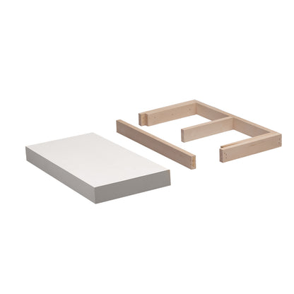 Backwoods Cabinets Floating Shelves | 2.5" Thick | Pure White, 12" D x 30" W x 2.5" H | American Made | Hardwood Bracket | Complete Shelf Unit
