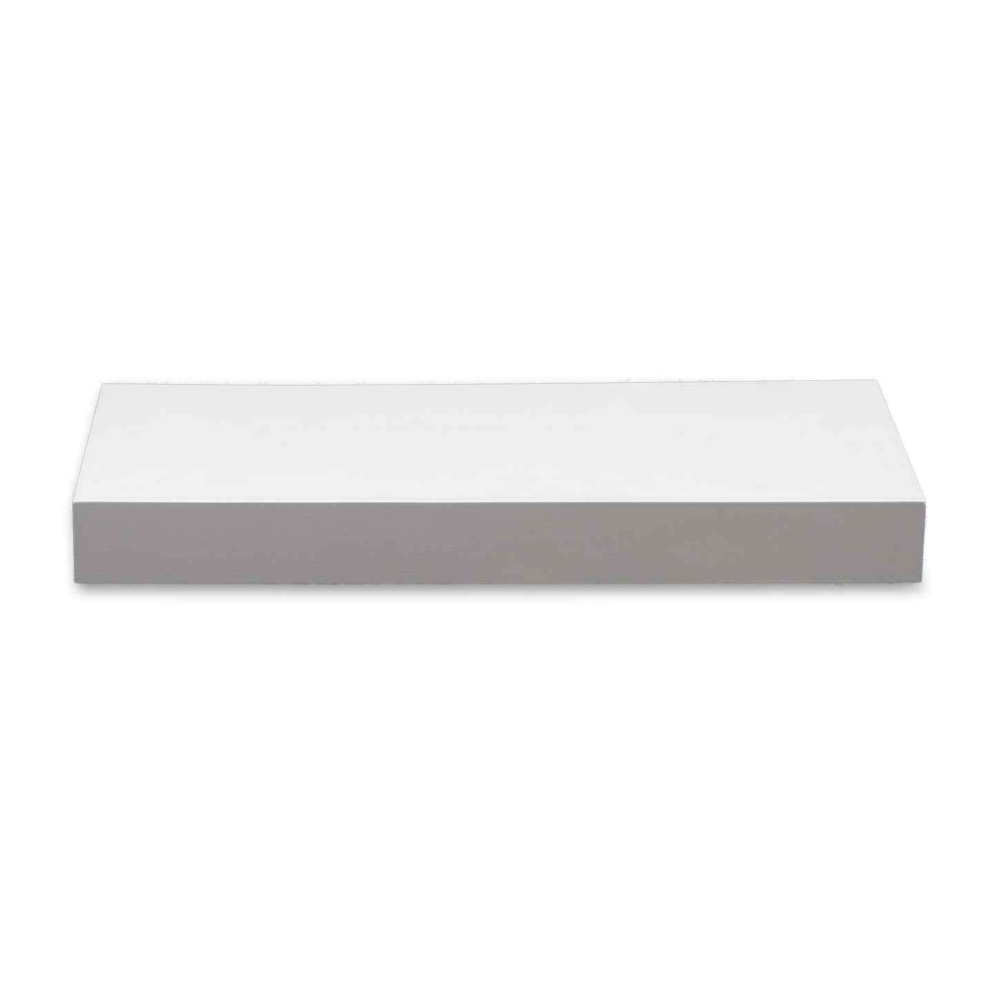 Backwoods Cabinets Floating Shelves | 2.5" Thick | Pure White, 12" D x 30" W x 2.5" H | American Made | Hardwood Bracket | Complete Shelf Unit