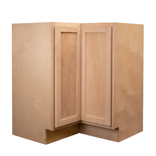 Backwoods Cabinetry RTA (Ready-to-Assemble) BLZS3030.18 - Raw Maple Lazy Susan Cabinet | 18"D x 30" W x 34.5"