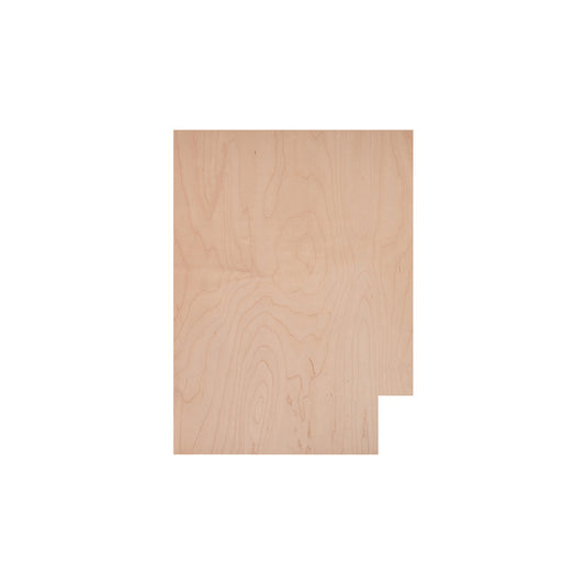 Backwoods Cabinetry RTA (Ready-to-Assemble) BSK2434.L - Raw Maple .25"X23.25"X34.5" End Panel - Left Side