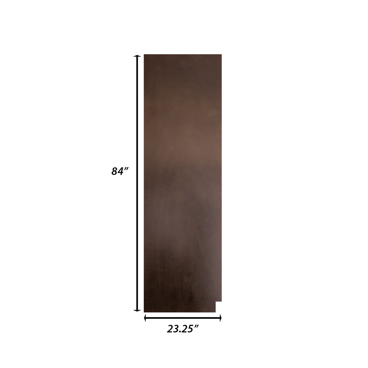 Backwoods Cabinetry RTA (Ready-to-Assemble) TSK2484.L - Espresso Stain .25"X23.25"X84" Pantry End Panel - Left Side