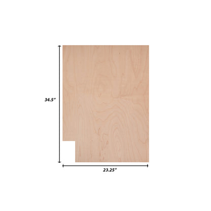 Backwoods Cabinetry RTA (Ready-to-Assemble) BSK2434.R - Raw Maple .25"X23.25"X34.5" End Panel - Right Side