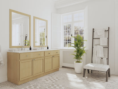 Backwoods Cabinetry RTA (Ready-to-Assemble) VSB24.34.21 - Raw Maple Vanity Base Cabinet | 24"Wx34.5"Hx21"D