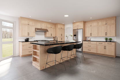 Backwoods Cabinetry RTA (Ready-to-Assemble) W1836 - Raw Maple 18"Wx36"Hx12"D Wall Cabinet
