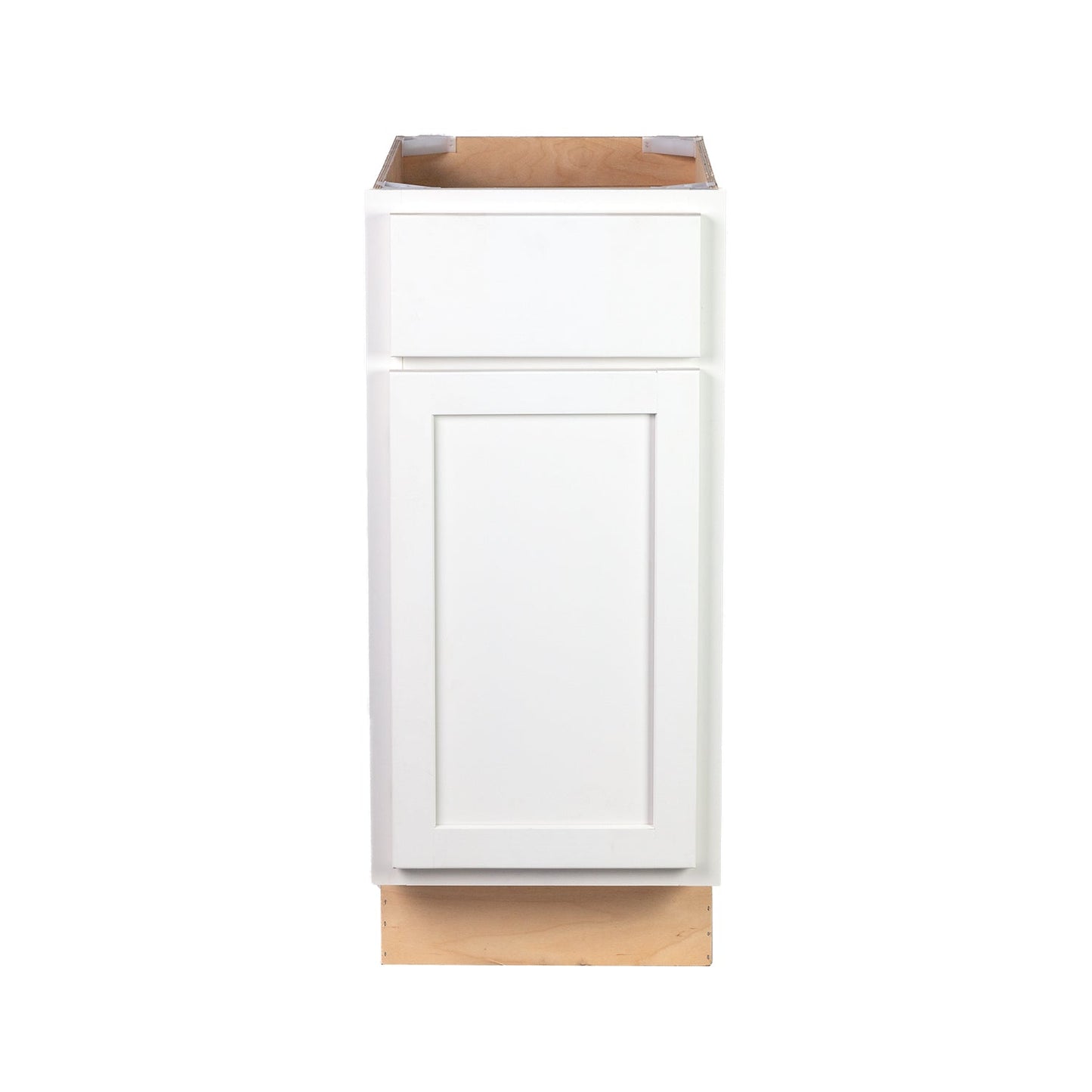 Backwoods Cabinetry RTA (Ready-to-Assemble) B15.L - Pure White Base Cabinet | 15"Wx34.5"Hx24"D