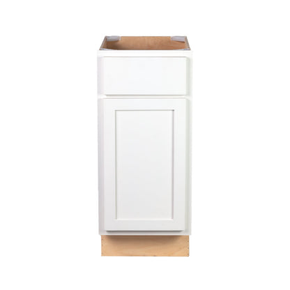 Backwoods Cabinetry RTA (Ready-to-Assemble) B24.L - Pure White Base Cabinet | 24"Wx34.5"Hx24"D