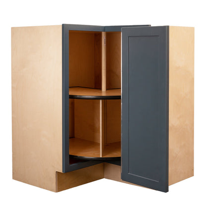 Backwoods Cabinetry RTA (Ready-to-Assemble) BLZS3030.18 - Needlepoint Navy Lazy Susan Cabinet | 18"D x 30" W x 34.5"