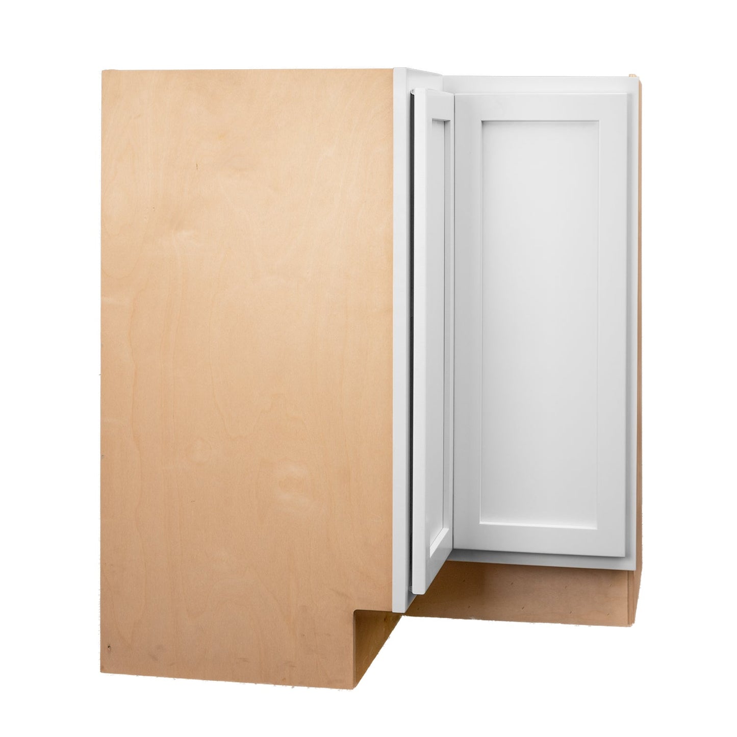 Backwoods Cabinetry RTA (Ready-to-Assemble) BLZS3030.18 - Pure White Lazy Susan Cabinet | 18"D x 30" W x 34.5"
