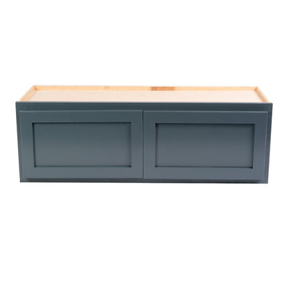 Backwoods Cabinetry RTA (Ready-to-Assemble) W3618.BUTT - Needlepoint Navy 36"Wx18"Hx12"D Refrigerator Wall Cabinet