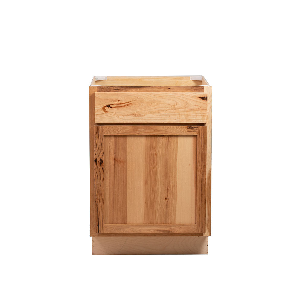 Backwoods Cabinetry RTA (Ready-to-Assemble) B18.L - Rustic Hickory Clear Base Cabinet | 18"Wx34.5"Hx24"D