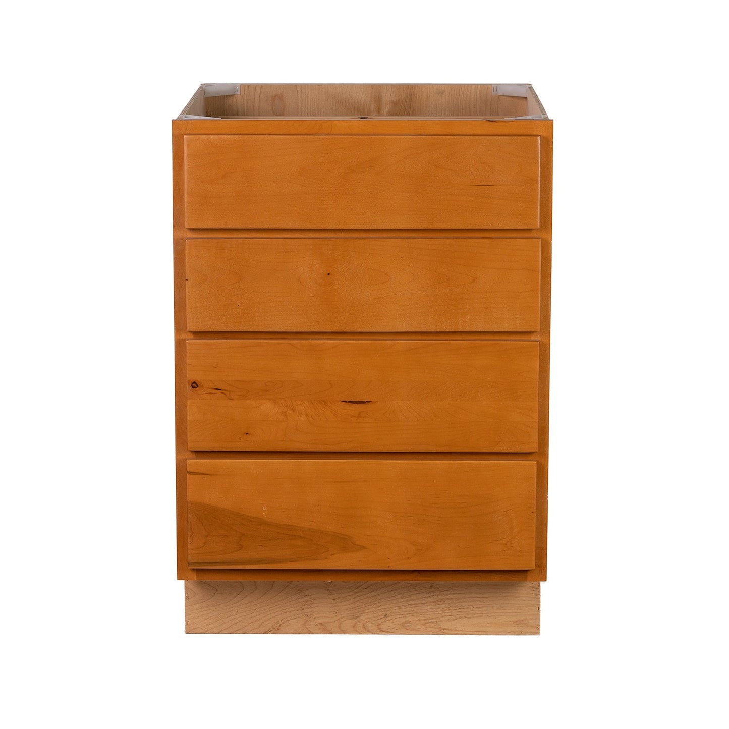 Backwoods Cabinetry RTA (Ready-to-Assemble) B24.4D - Provincial Stain 4 Drawer 24" Base Cabinet | 24"Wx34.5"Hx24"D