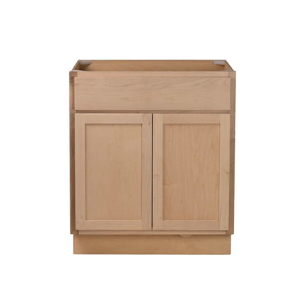Backwoods Cabinetry RTA (Ready-to-Assemble) B36.BUTT - Raw Maple Base Cabinet | 36"Wx34.5"Hx24"D