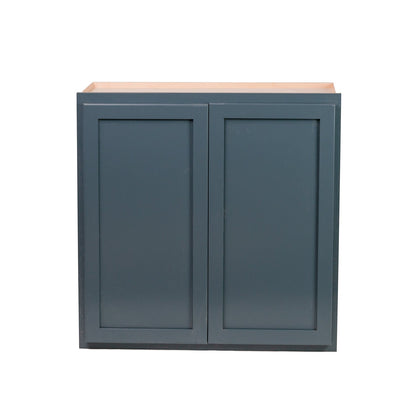 Backwoods Cabinetry RTA (Ready-to-Assemble) W3636.BUTT - Needlepoint Navy 36"Wx36"Hx12"D Wall Cabinet