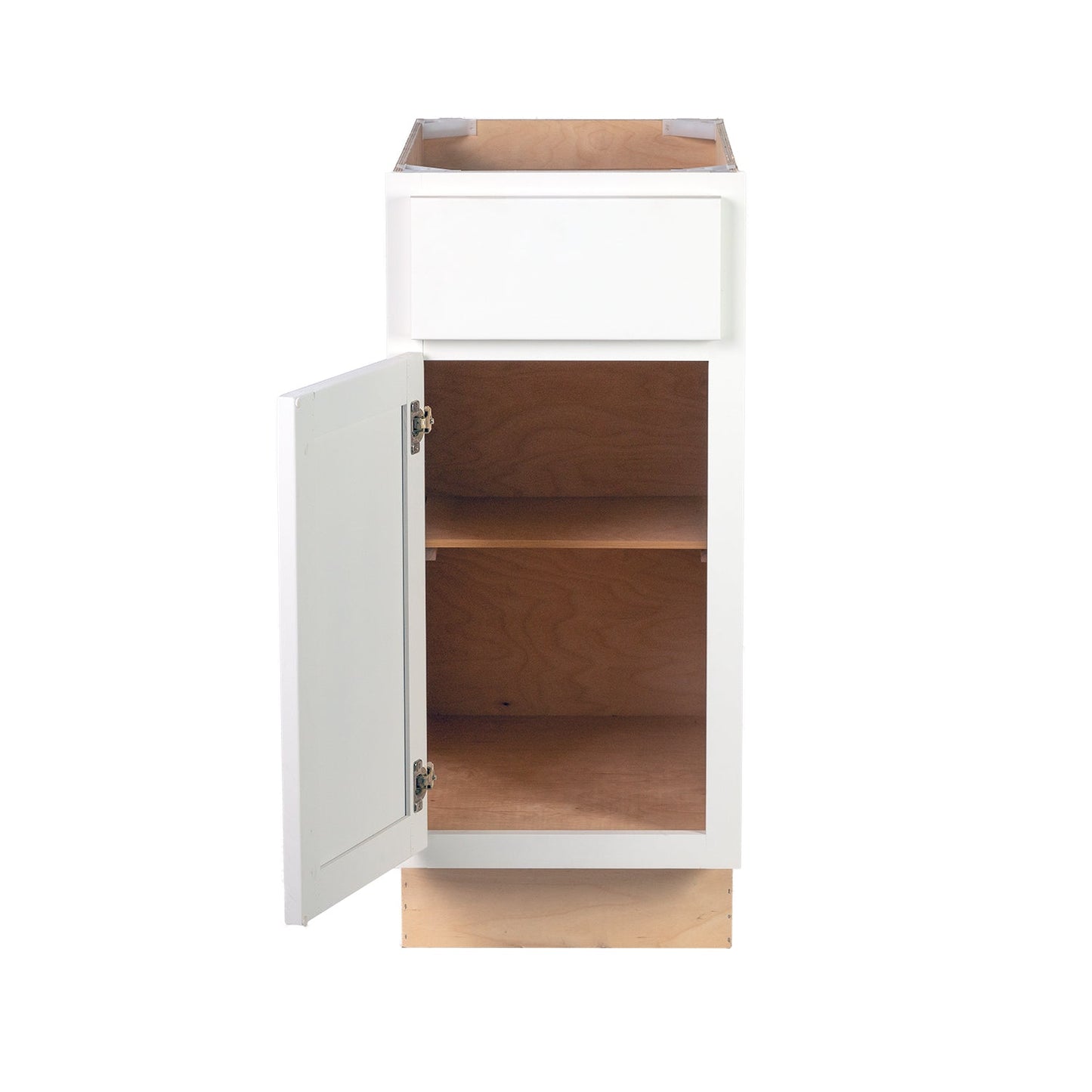 Backwoods Cabinetry RTA (Ready-to-Assemble) B24.L - Pure White Base Cabinet | 24"Wx34.5"Hx24"D