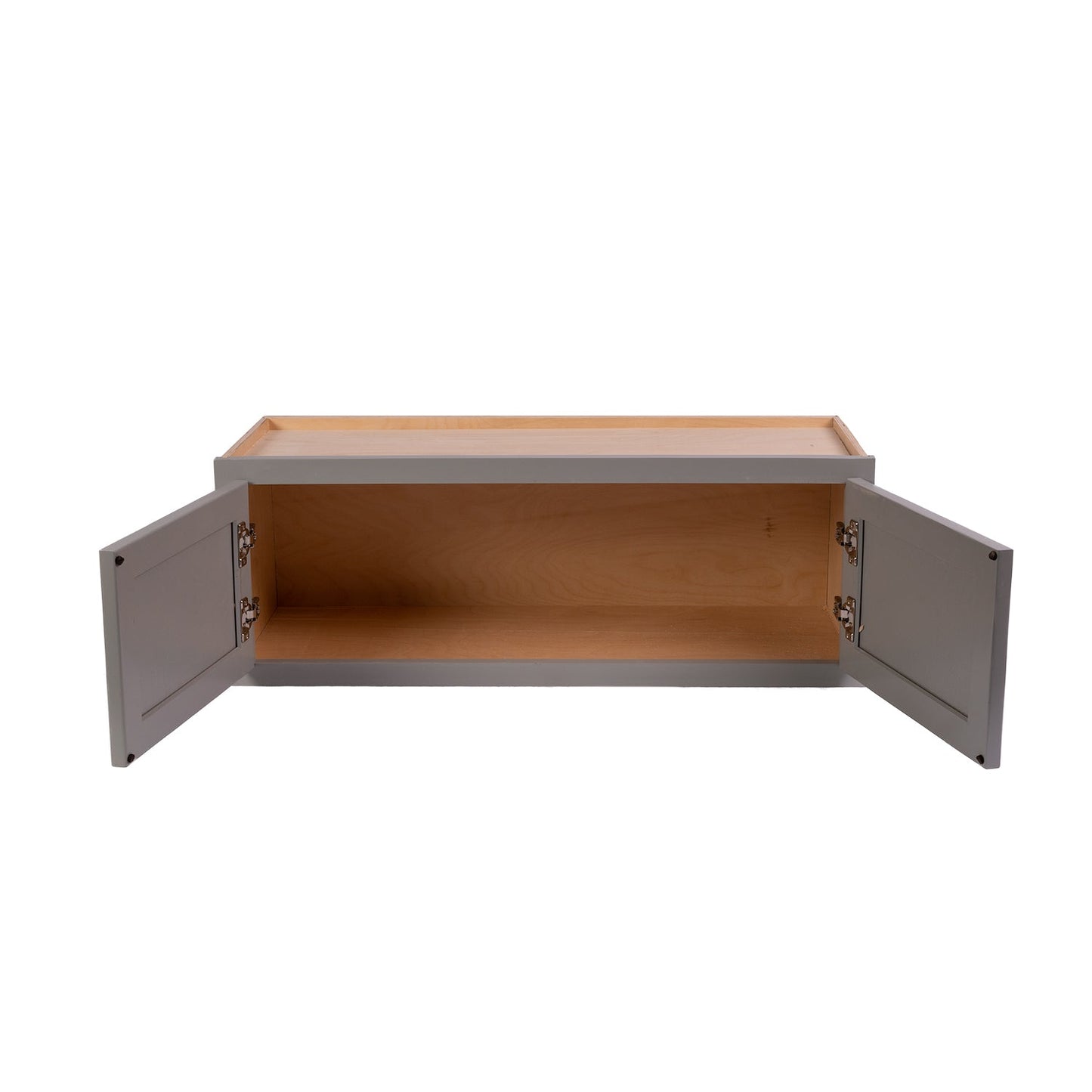 Backwoods Cabinetry RTA (Ready-to-Assemble) W3618.BUTT - Magnetic Grey 36"Wx18"Hx12"D Wall Refrigerator