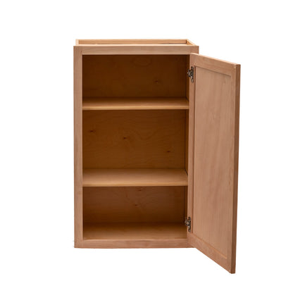 Backwoods Cabinetry RTA - Winding River Collection | Raw Cherry Wall Cabinet 9"Wx30"Hx12"D Wall Cabinet