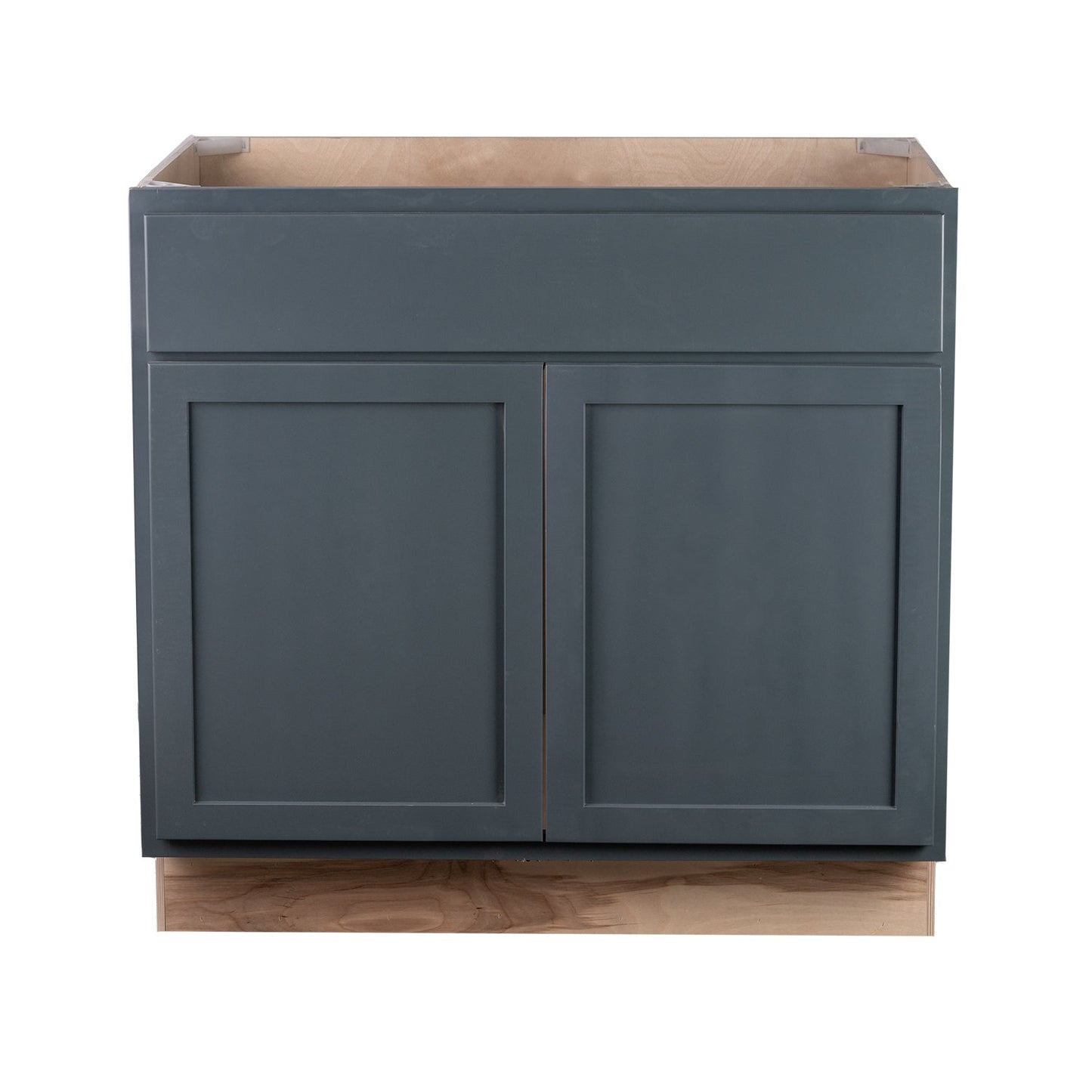 Backwoods Cabinetry RTA (Ready-to-Assemble) B36.BUTT - Needlepoint Navy Base Cabinet | 36"Wx34.5"Hx24"D