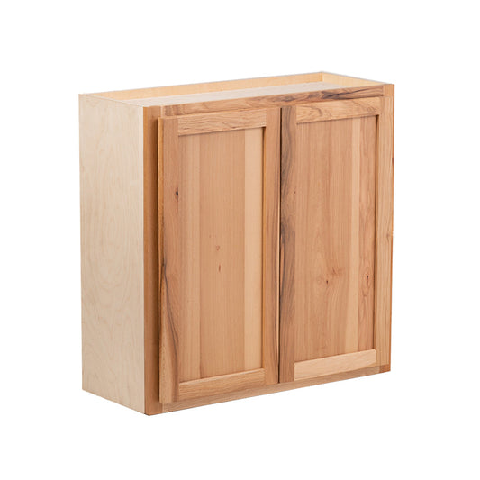 Backwoods Cabinetry RTA (Ready-to-Assemble) W3642.BUTT - Rustic Hickory Clear 36"Wx42"Hx12"D Wall Cabinet