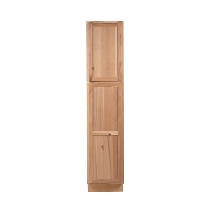 Backwoods Cabinetry RTA (Ready-to-Assemble) T2484.24.L - Raw Hickory Pantry Cabinet 24"Wx84"Hx24"D